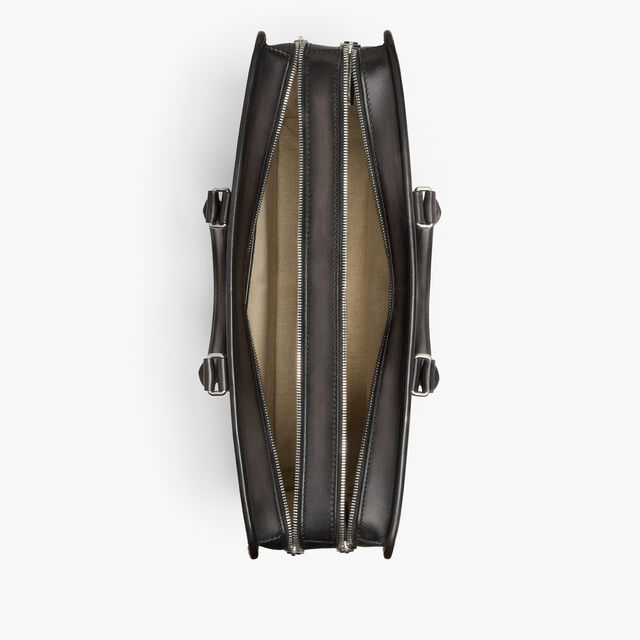 Deux Jours Leather Briefcase, NERO GRIGIO, hi-res 10