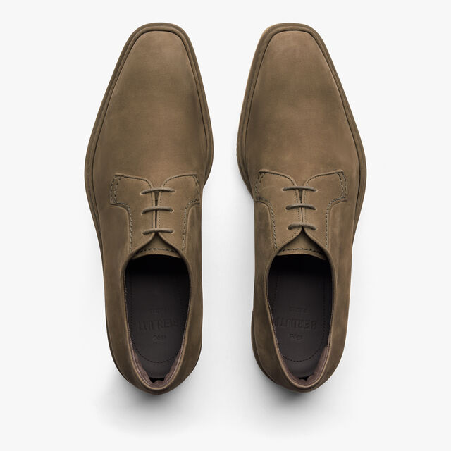 Alto Nubuck Calf Leather Derby , KAKI, hi-res 3