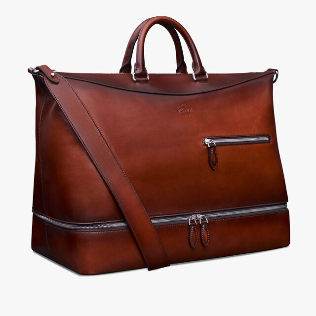 Viaggio Leather Travel Bag, CACAO INTENSO, hi-res 2