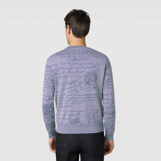 Classic Scritto Crewneck, SEASIDE GREY, hi-res 3