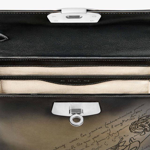 E'Mio Scritto Leather Messenger, NERO LEGNO, hi-res 8