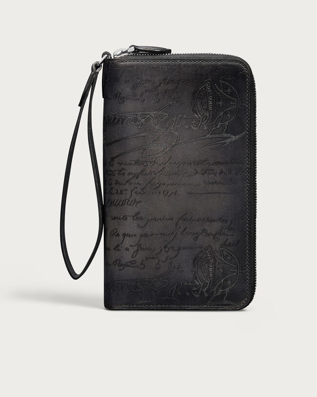 Tali Maxi Zipped Pouch, Nero Grigio, hi-res