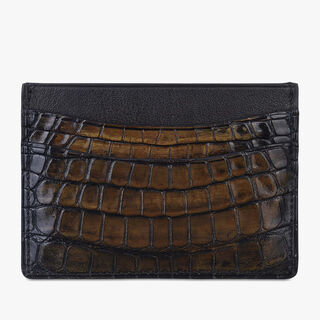 Bambou Alligator Leather Card Holder Bambou Alligator Leather Card Holder