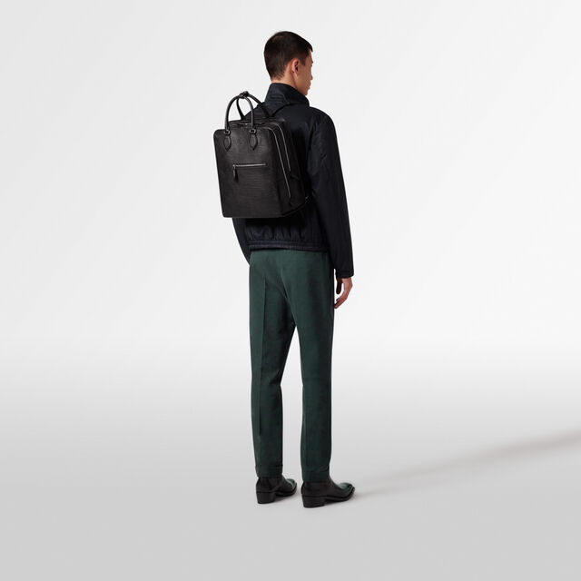 Premier Jour Leather Backpack, CARBON BLACK, hi-res 8