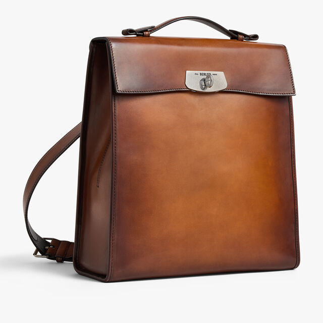 E'Mio Backpack In Leather, CACAO INTENSO, hi-res 6