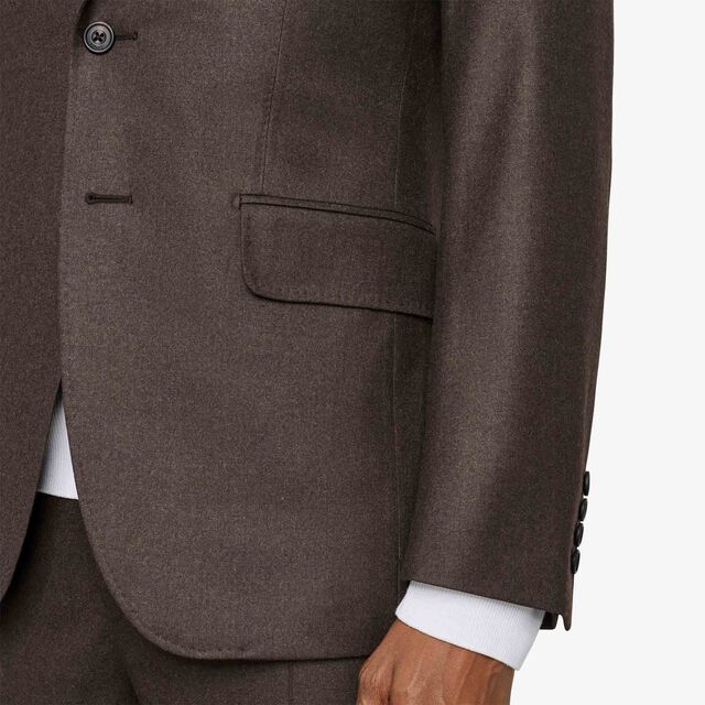 Formal Wool Jacket, DARK TAUPE, hi-res 5