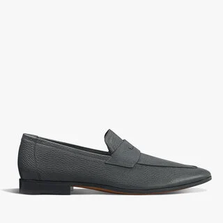 Lorenzo Goat Leather Loafer, CARBON GREY, hi-res