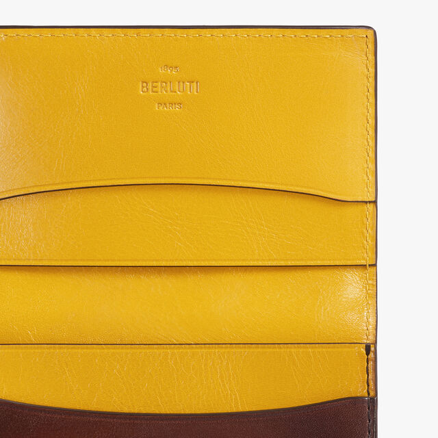 Imbuia Andy Card Holder In Leather, CACAO INTENSO, hi-res 4