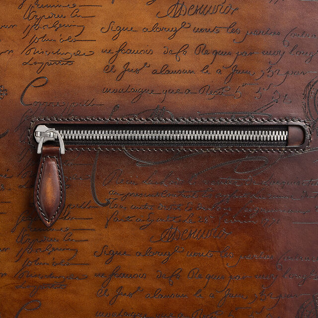 Formula 1005 Scritto Leather Rolling Suitcase, CACAO INTENSO, hi-res 7