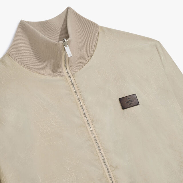 Reversible Scritto Nylon Wool Tracksuit, NATURAL BEIGE, hi-res 6