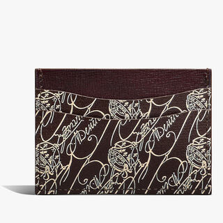 Bambou Toile Marbeuf Card Holder, DARK BROWN + MADURO, hi-res