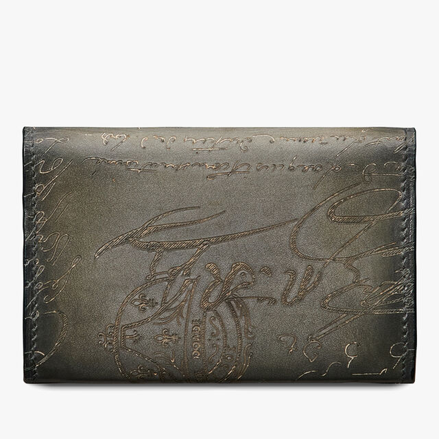Imbuia Scritto图纹皮革卡包, ELEPHANT GREY, hi-res 2