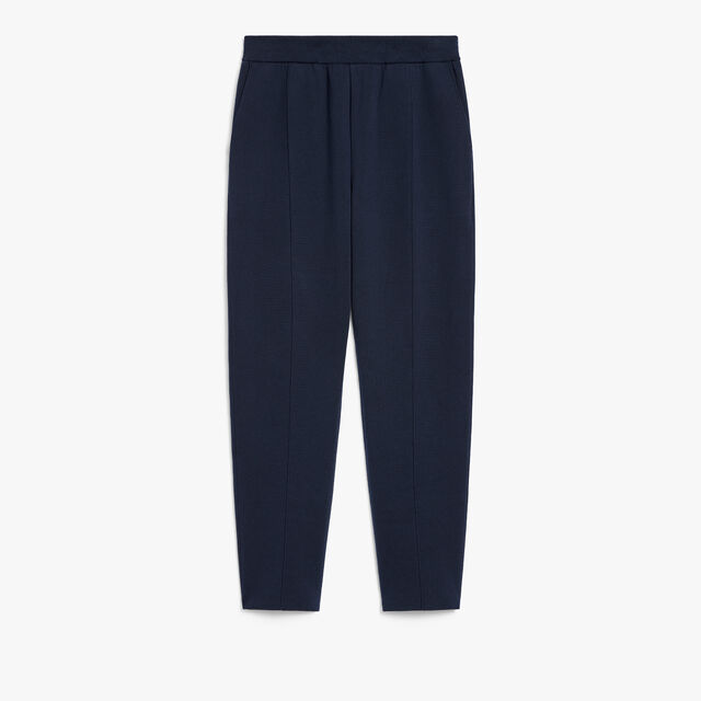 Double Face Knitted Pants, COLD NIGHT BLUE, hi-res 1