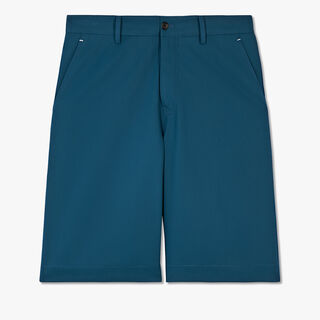 休闲棉质短裤, DEEP EMRALD BLUE, hi-res