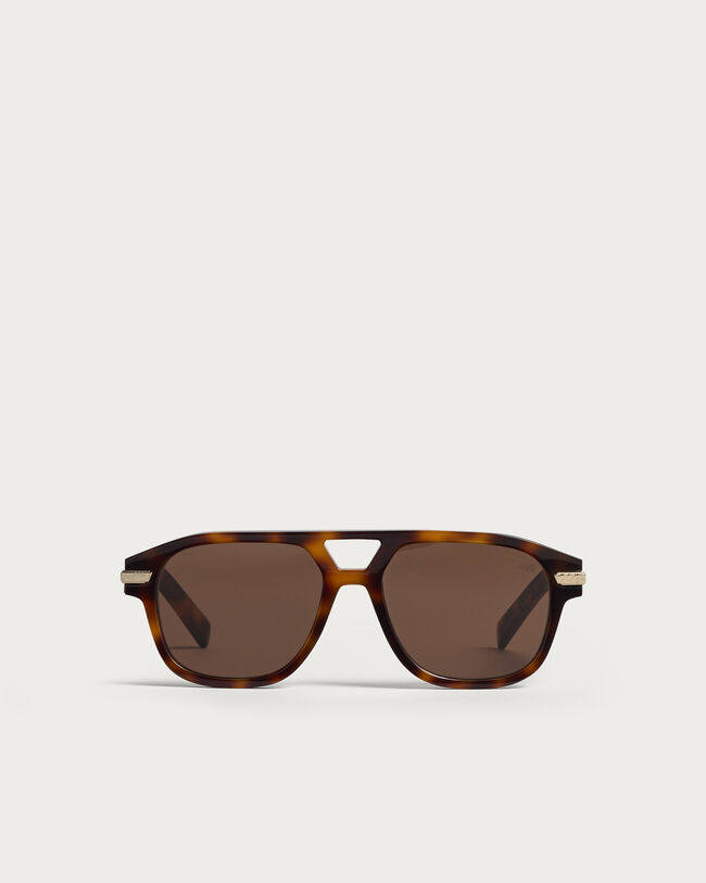 Flare Sunglasses, Classic Havana & Solid Brown, hi-res