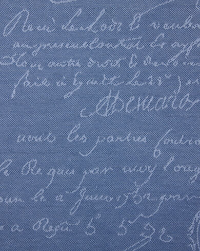 Scritto Pattern Piqué Polo, Nile Blue, hi-res