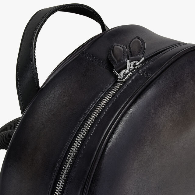 Time Off Scritto Leather Backpack, NERO GRIGIO, hi-res 7