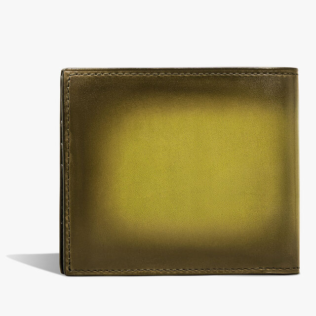 Makore Scritto Leather Compact Wallet, JUNGLE GREEN, hi-res 2