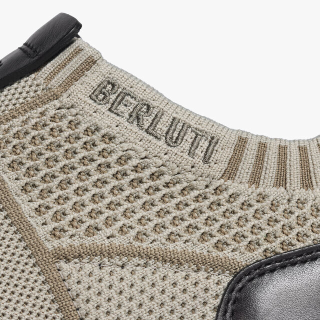 Shadow Knit And Leather Sneaker, SAND, hi-res 7