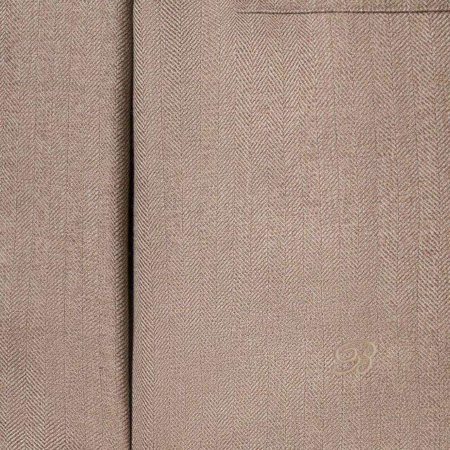 Herringbone Casual Shirt, LIGHT TAUPE, hi-res 4