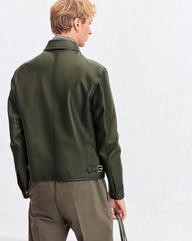 Leather Patina Un Jour Blouson, Verbena, hi-res