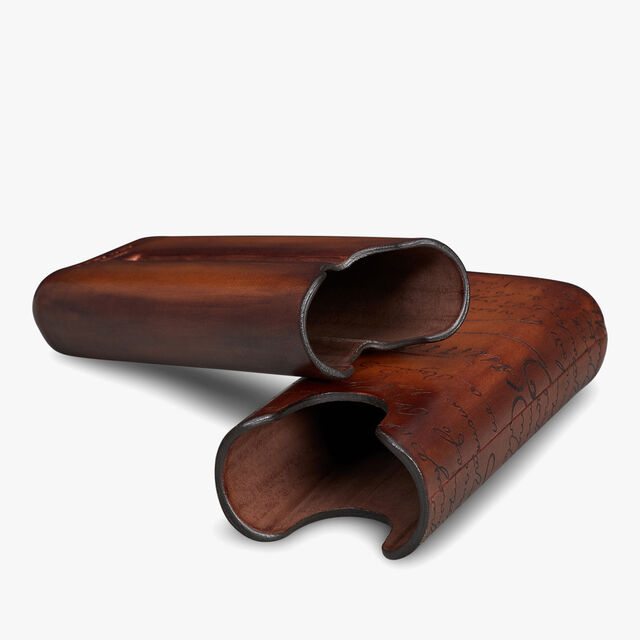Scritto Leather Two-Cigar Case, CACAO INTENSO, hi-res 4