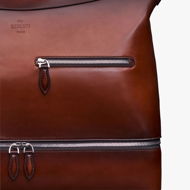 Viaggio Leather Travel Bag, CACAO INTENSO, hi-res 5
