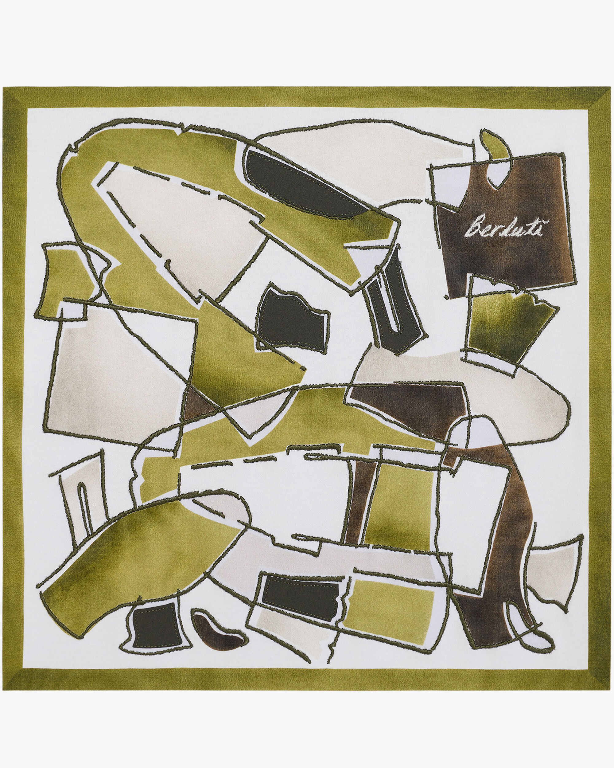 Shoe Collage Pattern T-shirt, Optical White & Shoe Pattern Gre, hi-res