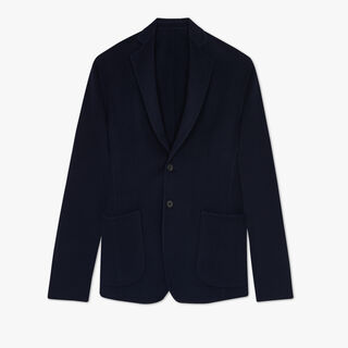 Cashmere Double Face Jacket, COLD NIGHT BLUE, hi-res