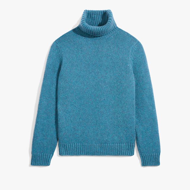 Andy Bar Cashmere Turtle Neck, GREYISH TURQUOISE, hi-res 1
