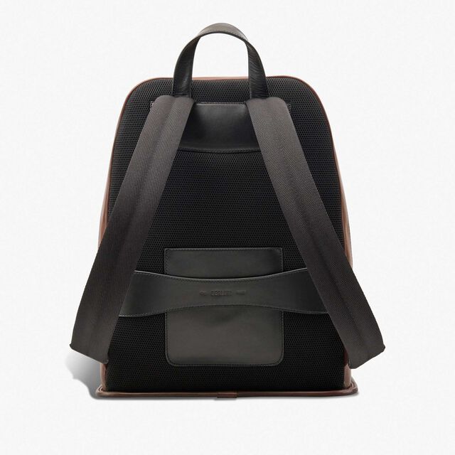 Working Day Leather Backpack, CACAO INTENSO, hi-res 3