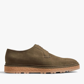 Alto Nubuck Calf Leather Derby , KAKI, hi-res