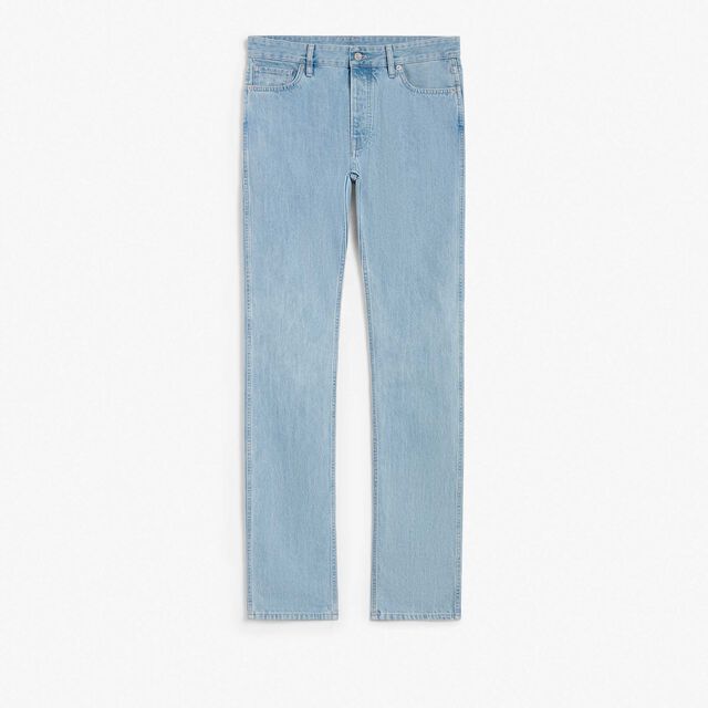 Slim Fit  Jeans With Scritto, LIGHT BLUE, hi-res 1