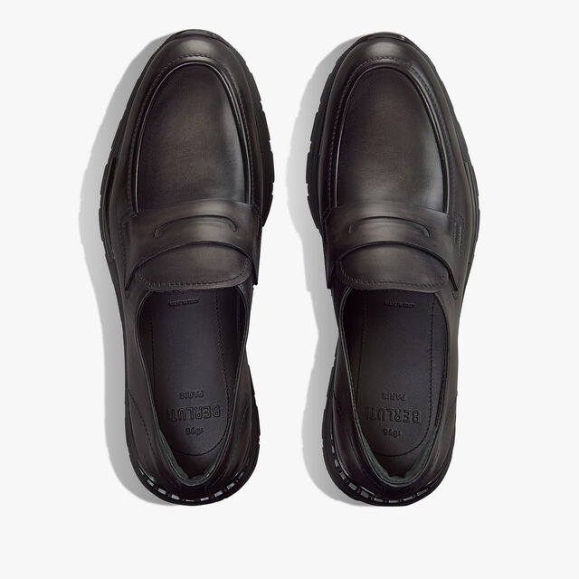 Fast Track Venezia Calf Leather Sneaker, NERO GRIGIO, hi-res 3