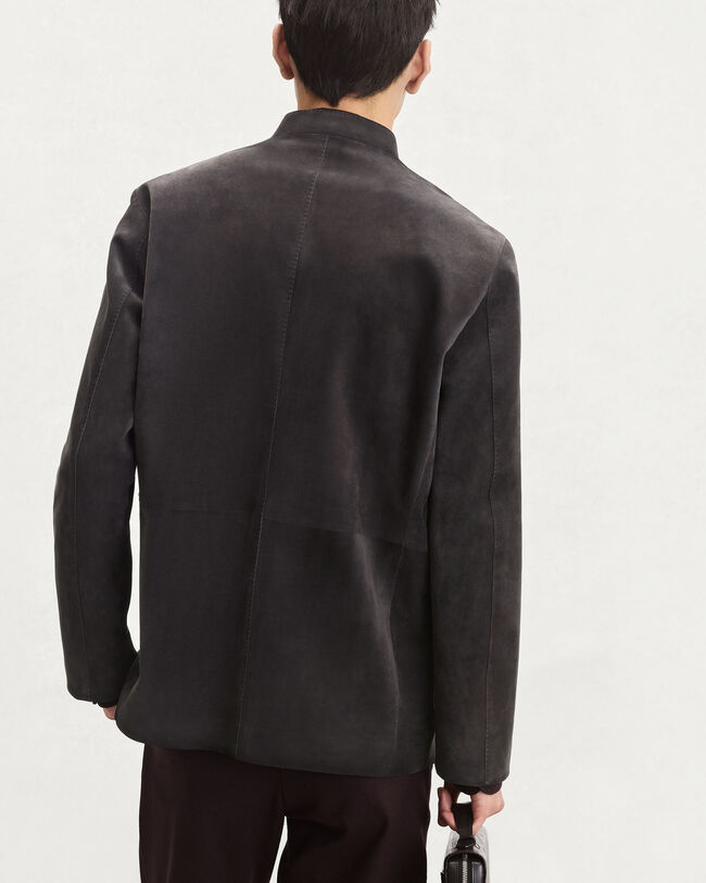 Patina Leather Forestière Jacket, Warm Purple Grey, hi-res