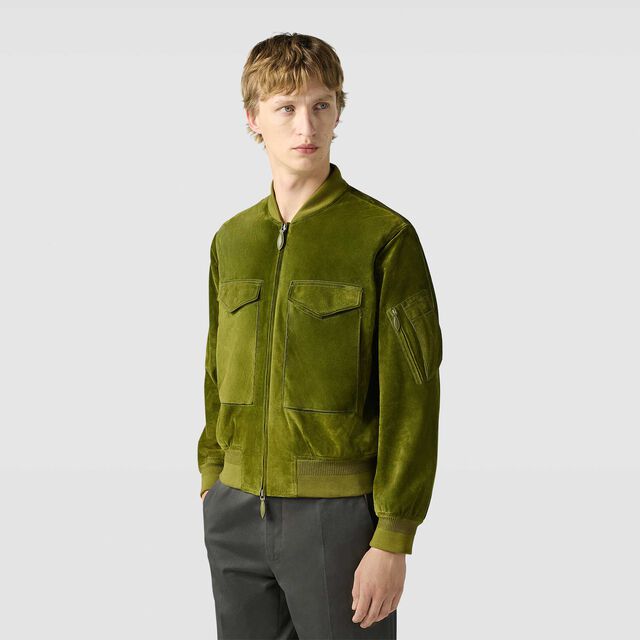 Suede Military Bombers, GRASS, hi-res 3