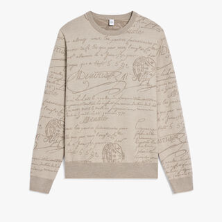 Scritto Wool & Cashmere Crewneck, WOOLLY BEIGE, hi-res