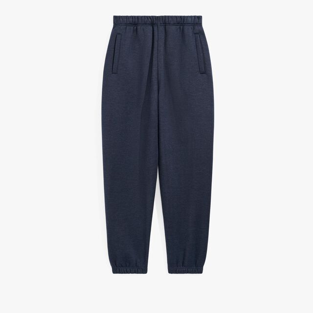Joggpants With Leather Tab, COLD NIGHT BLUE, hi-res 1