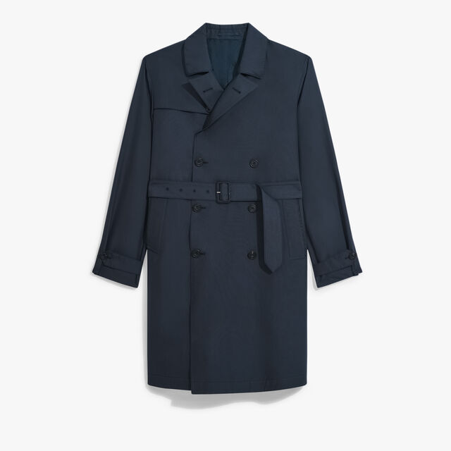 Technical Silk Light Trench, COLD NIGHT BLUE, hi-res 1