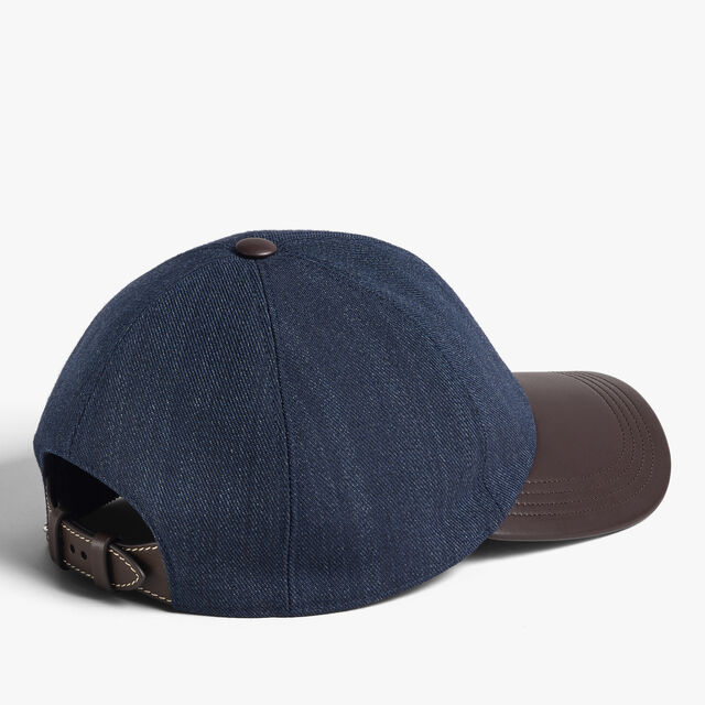 Wool Gabardine Baseball Cap, BLUE INDIGO, hi-res 2