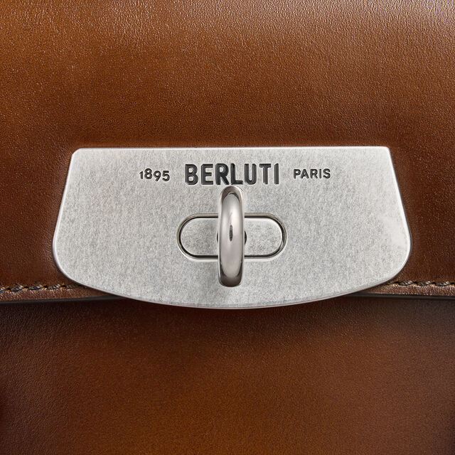 E'Mio Scritto Leather Briefcase, CACAO INTENSO, hi-res 9
