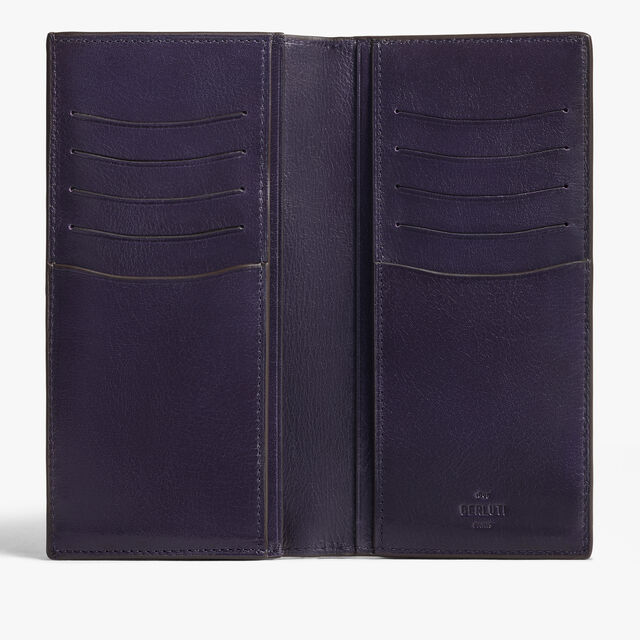 Espace Andy Long Wallet In Leather, CACAO INTENSO, hi-res 2