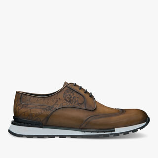 Fast Track Scritto Leather Sneaker, OLIVE, hi-res