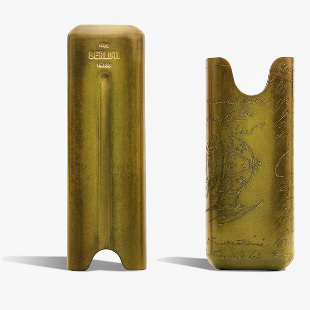 Cigar Case 2 Scritto Leather, JUNGLE GREEN, hi-res 3