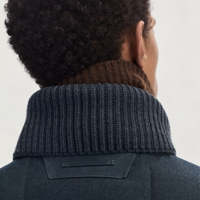 Wool Puffer Gilet, DARK LEAD, hi-res 5