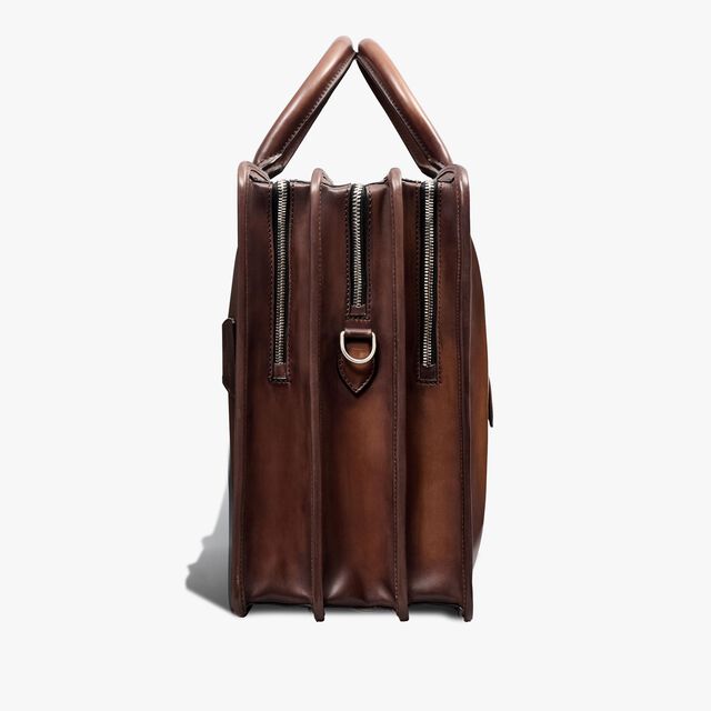 Trois Nuits Leather Briefcase, CACAO INTENSO, hi-res 4