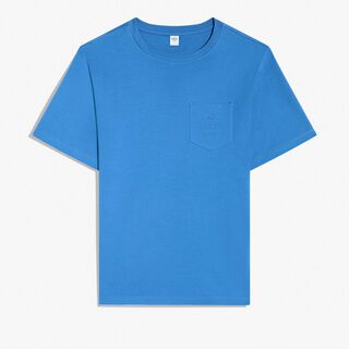 T-Shirt Avec Logo Sur La Poche, BLUE HAWAI, hi-res
