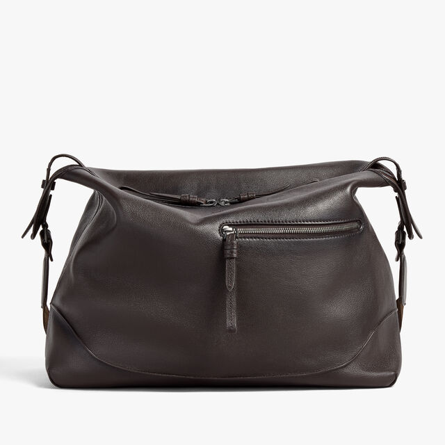 Un Jour Hobo In Leather, DARK BROWN, hi-res 1