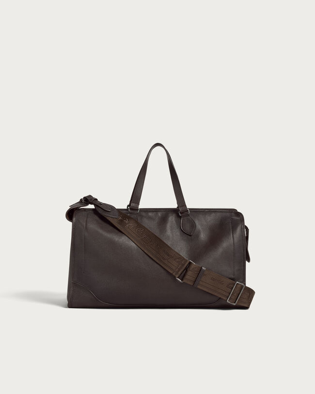 Overnight Travel Bag, Dark Brown, hi-res