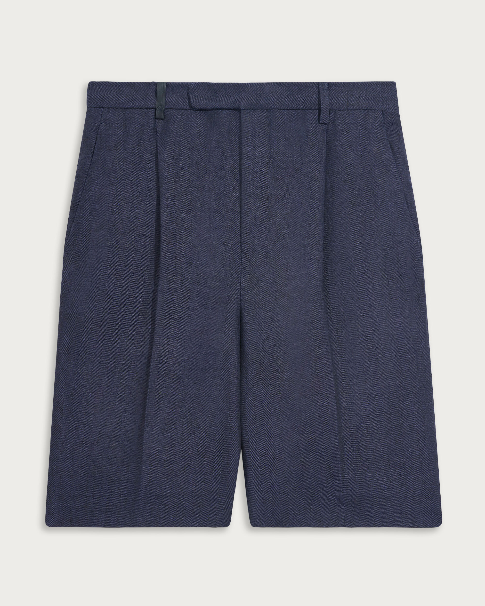 Formal Pleated Shorts, Shades Of Blue, hi-res